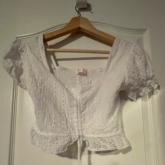 ROMWE Schiffy Drawstring Crop Top - Picture 6 of 9